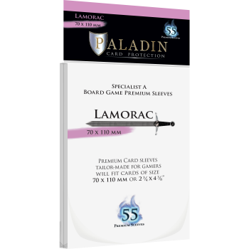 Paladin Sleeves - Lamorac Premium Specialist A 70x110mm (55 Sleeves)